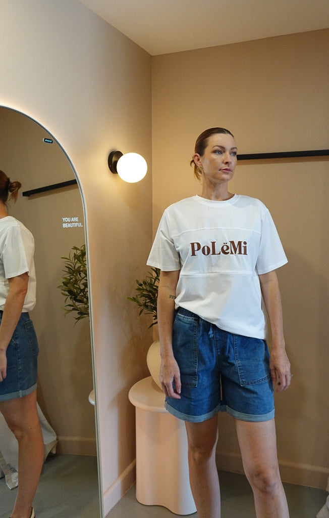 High waisted Denim Short