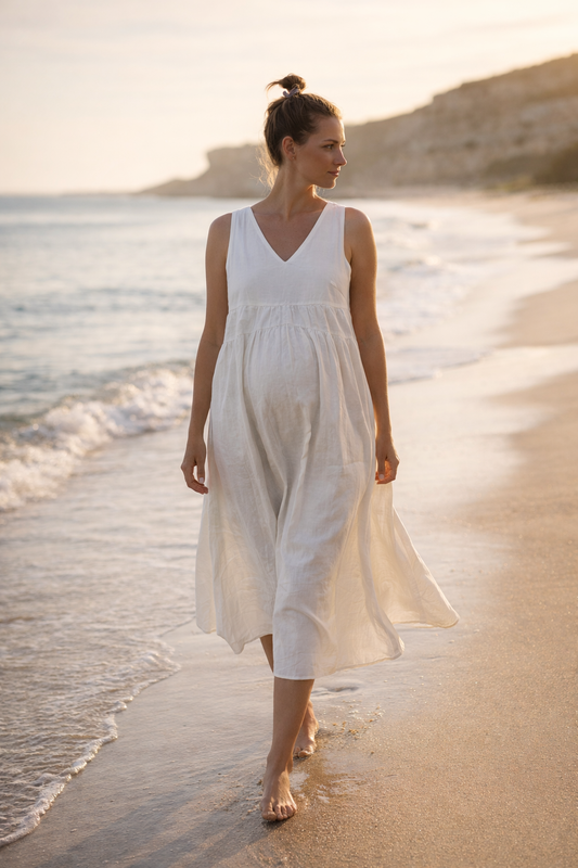 Maisie Linen Midi Dress