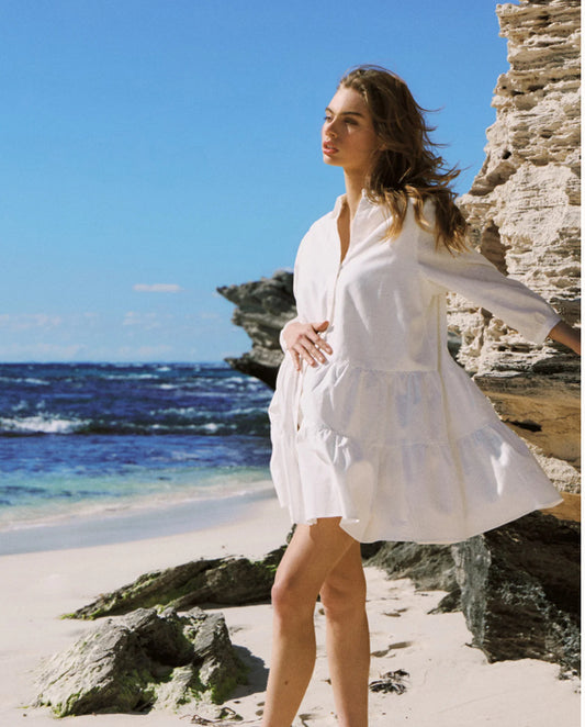 Lottie Linen Mini Dress