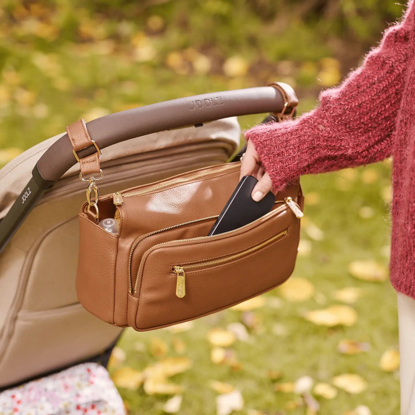 Multitasker Pram Caddy - Vegan Leather
