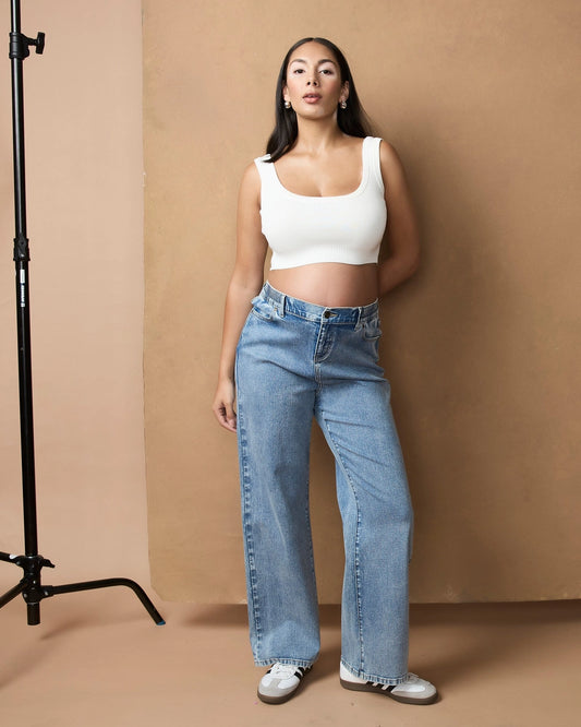 Relaxed Wide Leg Jean - Overbelly
