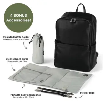 Multitasker Nappy Bag - Vegan Leather