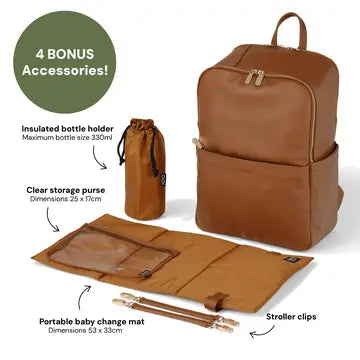 Multitasker Nappy Bag - Vegan Leather