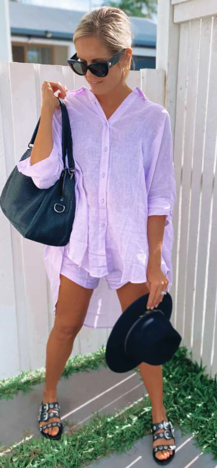 Tulum Top - Lilac