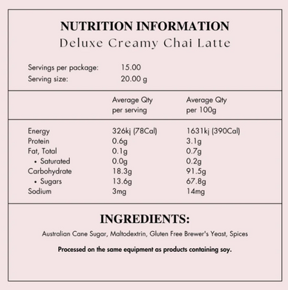 Creamy Chai Latte