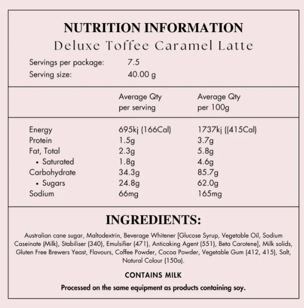 Toffee Caramel Latte