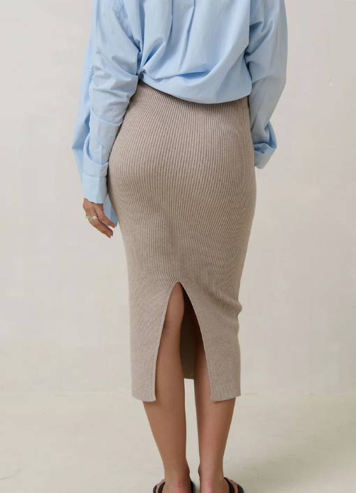 Serendipity Rib Midi Skirt