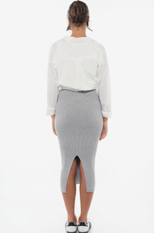Serendipity Rib Midi Skirt