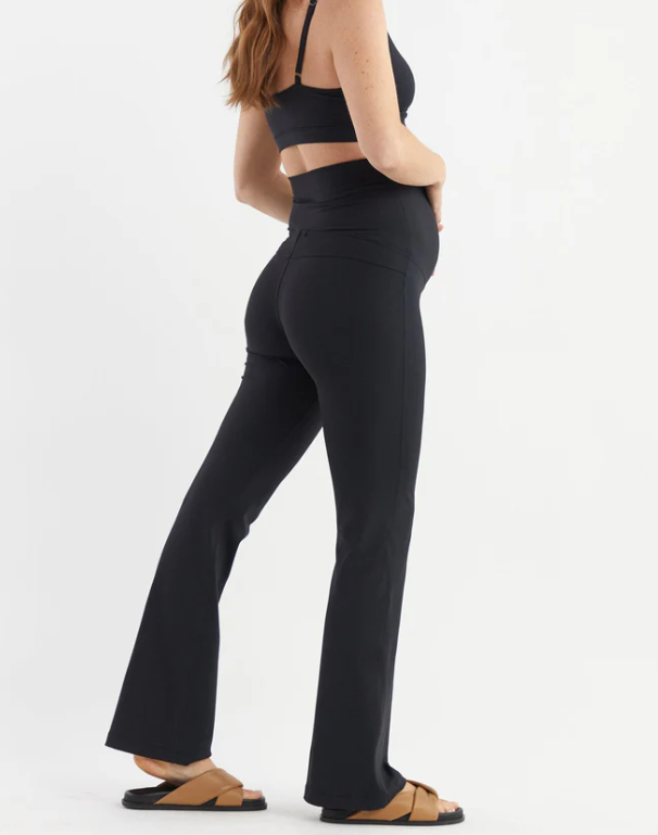 Straight Flare Overbelly Leggings